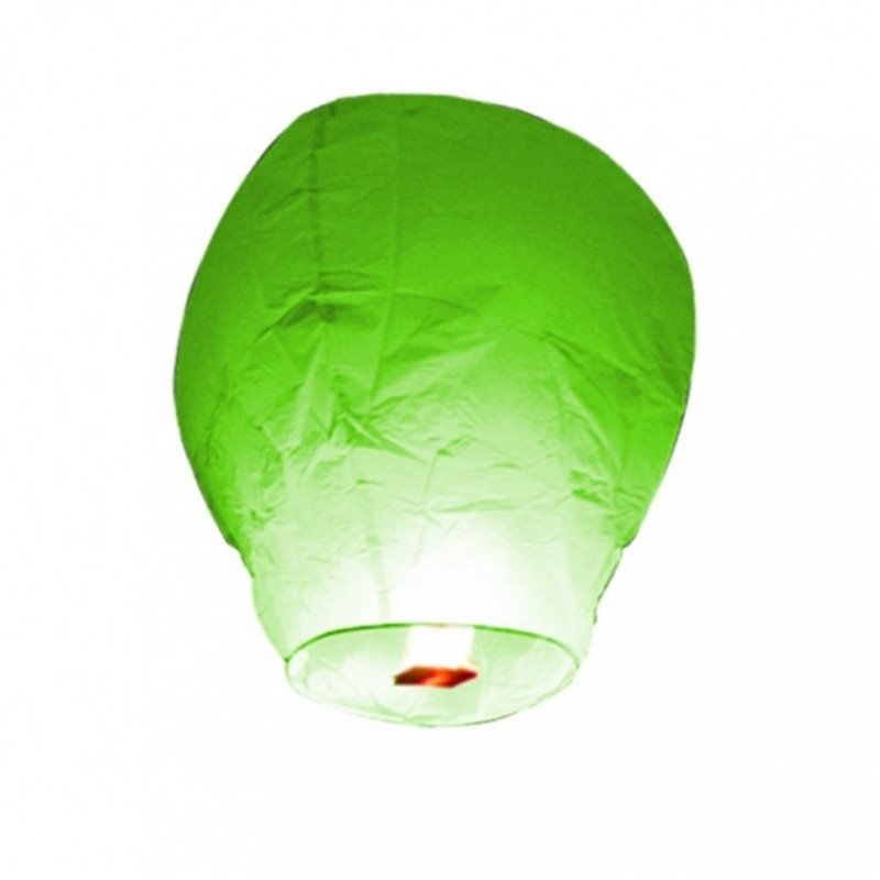 Leteći lampion sreće - zeleni 10kom